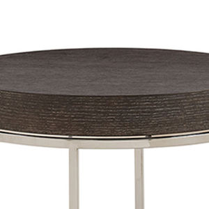 Mesa Auxiliar Pequeña Puruo Plateada y Dorada, Económica, para Sofá, con Marco de Acero Inoxidable y Tapa de Mármol, para Sala de Estar - Product Image 6