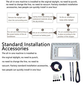 Climatisation de toit 12v pour fourgonnette Mercedes <span class=keywords><strong>Sprinter</strong></span>, camion de restauration, climatisation - Product Image 5