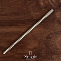 Stylo à huile à bord en acier inoxydable Nattools, bricolage à la main, Structure Simple, peut être démonté et nettoyé, ne rouille pas, outils de fabrication en cuir