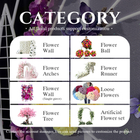 Fleur artificielle, papillon géant, décorations 3D, accessoires floraux pour la décoration de fond de mariage et d'événements