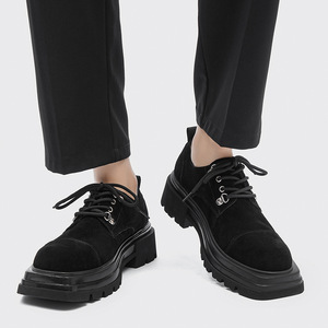 Nouvelle Collection Printemps-Automne 2026 : Bottines de Travail Polyvalentes pour Hommes – Style Décontracté et Professionnel, Bout Rond, Lacets, Talons Carrés - Product Image 3