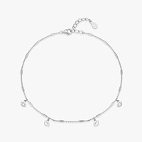 Ailmay Bracelet à chaîne en forme de lèvre en argent sterling véritable 925 Bracelets à maillons ajustables pour femmes Accessoire de mode pour fille