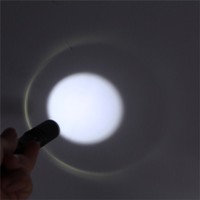 Mini lampe torche LED étanche à piles AAA, format stylo, corps en alliage d'aluminium, lampe de poche compacte, torche portable.