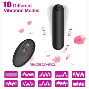 Nuovo 10-Speed impermeabile Wireless telecomando in Silicone USB vibratore Mini proiettile doppio amore per l'uovo giocattolo del sesso per le donne Vagina vibratore - Product Image 1