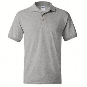 Design Wholesale Solid Color Short Sleeved Shirts Pure Cotton Men's Business Men Polo <b>T</b> Shirt - Product Image 1