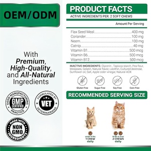 OEM Prévention des puces et des tiques pour les chats-Traitement oral quotidien des puces et des tiques pour les chats-Lutte antiparasitaire et défense naturelle-Repousse les puces - Product Image 5