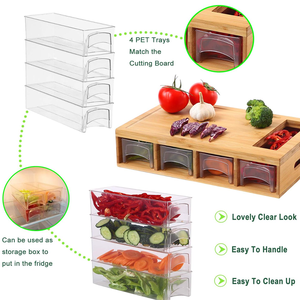 Ensemble de 3 planches à découper en bambou <span class=keywords><strong>bio</strong></span> avec logo personnalisé, planche à découper de cuisine avec poignée <span class=keywords><strong>pour</strong></span> cadeau promotionnel - Product Image 5
