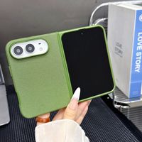 Coque de téléphone antichoc intégrale magnétique givrée en tissu technique pour Apple iPhone Duo 18 pliable, anti-chute