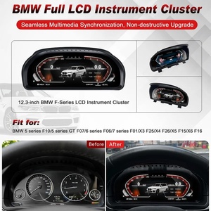 Tableau de bord numérique BMW F10/F06/F12/F13/F01/F02/F03/GT-F07/X3/F25/X4/F26/X5/F15/X6 IPS/OLED Compteur de vitesse Cockpit virtuel USB 1 an - Product Image 1