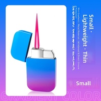 Briquet gonflable rose haute esthétique coupe-vent en alliage de zinc modèle 104 au butane, style Instagram, cadeau idéal pour
