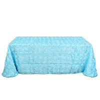 Nappe de table en polyester personnalisable de 120 pouces pour hôtels et événements, style américain, motif géométrique, en satin, anti-poussière, jupe de table de mariage, vente en gros
