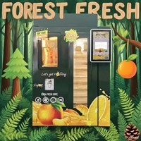 Op Maat Gemaakte Fruitsap Commerciële Gekoelde Versgeperste Nieuwe Verkoopautomaat Voor Onbemande Sinaasappelsap