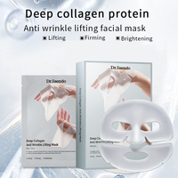 OEM Vente en gros Soins du visage Masque lifting anti-rides au collagène en profondeur 5 pièces par boîte Masque en feuille hydratant raffermissant minimisant les pores