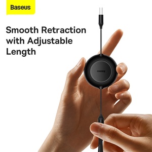 <span class=keywords><strong>Cable</strong></span> de Carga Rápida Retráctil 3 en 1 <span class=keywords><strong>Baseus</strong></span> Bright Mirror Serie 2, <span class=keywords><strong>USB</strong></span> a M+L+C, 66W, 1.1m, para Todos los Teléfonos Inteligentes - Product Image 5