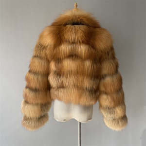 <span class=keywords><strong>Manteau</strong></span> en fourrure de renard naturelle pour <span class=keywords><strong>femme</strong></span> Jxwatcher, <span class=keywords><strong>hiver</strong></span>, manches longues, épais, chaud, doux, sur mesure, vente en gros, véritable fourrure de renard <span class=keywords><strong>rouge</strong></span> pour <span class=keywords><strong>femme</strong></span> - Product Image 6