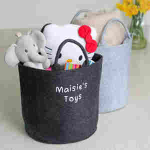 Panier de rangement pliable <span class=keywords><strong>en</strong></span> feutre polyester pour vêtements et jouets, impression personnalisée, 30x30cm, épaisseur 4mm - Product Image 4