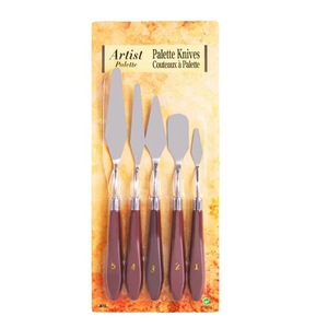 5 cái/bộ Bảng Màu Dao Sắc Tố Trộn Dao Thép Scraper Nhựa Sơn Dầu Xẻng Cho Công Cụ Nướng Bánh - Product Image 3