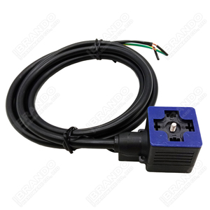 Connecteur de bobine de vanne solénoïde moulé DIN43650A étanche IP67 2P+E 3P+E avec indicateur LED <span class=keywords><strong>DIN</strong></span> 43650 Forme A <span class=keywords><strong>DIN</strong></span> 43650A - Product Image 2