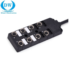 8 دبوس تثبيت المسمار 8 منافذ <span class=keywords><strong>M8</strong></span> إنهاء صندوق وصلات M12 موصل - Product Image 5