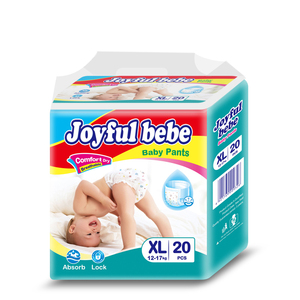 Joyfull <span class=keywords><strong>Bebe</strong></span> Usine Pas Cher Vente en Gros 100% Couches Souples Biodégradables Pour Bébé Écologique Pantalon Bébé Pullups Couches OEM - Product Image 3