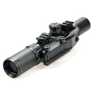 Combo de alcance de caza táctico 1,5-4X40 con láser rojo verde Vista de punto rojo tubo de 30mm enfoque lateral parada cero para deportes al aire libre - Product Image 5