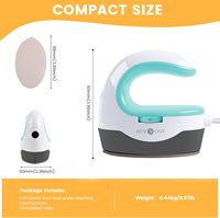 Imprimante numérique HTVRONT, mini machine à plat portable pour t-shirts, chapeaux, projets de transfert thermique (Mint)