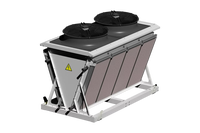 Pendingin Cair Dry Cooler MCHX Aliran Paralel untuk Pendingin Cair Server Air dan Glikol Kompatibel BMS  Disipasi Panas Tinggi