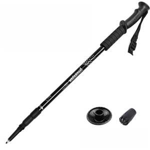 Bastone <span class=keywords><strong>da</strong></span> <span class=keywords><strong>Trekking</strong></span> Telescopico in Lega di Alluminio a 4 Sezioni, 65-135cm, con Impugnatura in Gomma e Punta Antiscivolo per Escursionismo e Camminata - Product Image 6