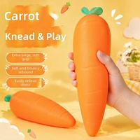 Jouet Squishy en TPR en forme de carotte, grand, doux, anti-stress, à remontée lente, sensoriel, mignon, pour enfants, vente en gros