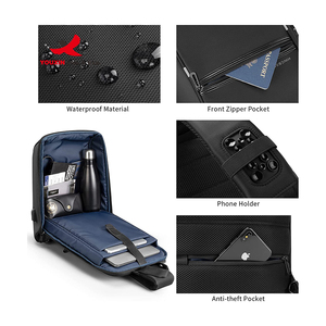Bolso Bandolera para Hombre con USB, Bolso Cruzado Impermeable para Viaje, Bolso de Pecho - Product Image 2