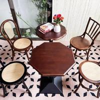 Table basse et chaises de style rétro, ensemble de meubles pour bar, thé au lait, café, restaurant, table et chaises
