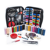Ensemble d'accessoires de couture fonctionnels, kit d'outils portables avec étui pour la réparation à domicile et les travaux manuels