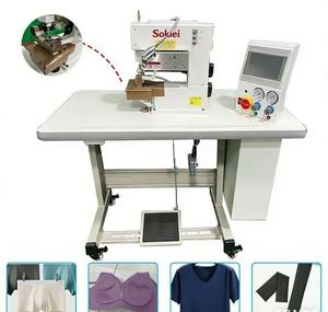 Nouvelle machine à coudre industrielle à plat, point noué, simple aiguille, pour la pliage des ourlets de sous-vêtements féminins - Product Image 3