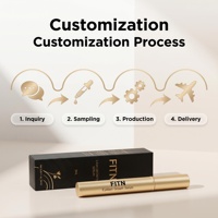 Sérum de croissance des cils Myristoyl Pentapeptide Vegan pour des cils plus longs et plus forts, nourrissant, sans prostaglandine, marque privée, vente en gros