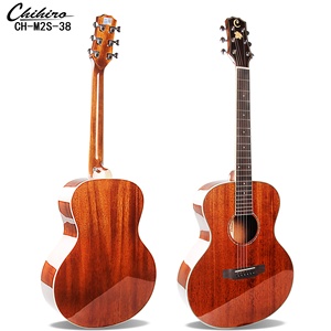 Chihiro 38 Inch Mini Akoestische Gitaar Top Massief Hout Kleurrijke Tenor <span class=keywords><strong>Ukulele</strong></span> Gitaar - Product Image 1