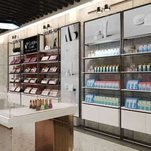ONI Shopfitting Diverse <span class=keywords><strong>Style</strong></span> LED Display Showcases para Beauty Retail Space para Exposição de Diferentes Marcas - Product Image 2