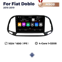 MEKEDE MS 8 + 128G Android IPS DSP lecteur dvd de voiture pour Fiat Doblo 2015-2019 voiture gps WIFI 4G LTE BT AM FM système multimédia de voiture