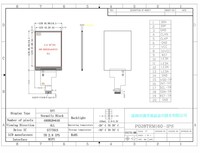 Polcd 2.8 inci IPS semua sudut pandang TFT 480*640 resolusi 20 Pin ST7701S ic modul Tampilan LCD