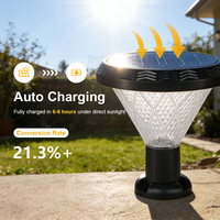 Lampes solaires LED d'extérieur modernes KCD Degree Garden Landscape Pillar Lamps RGB+CCT intelligentes basse tension 3-en-1 pour jardin
