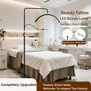 Lámpara Moderna para el Cuidado Facial <span class=keywords><strong>de</strong></span> la Piel, Lámpara <span class=keywords><strong>de</strong></span> Belleza con Intensidad Regulable, Lupa, Anillo <span class=keywords><strong>de</strong></span> Luz <span class=keywords><strong>de</strong></span> Estudio, Luz <span class=keywords><strong>de</strong></span> Trabajo para Uñas, Cejas y Tatuajes - Product Image 6