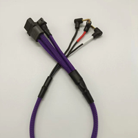 Câble de charge noir Amass XT60 femelle vers connecteur balle 2,0 mm avec câble en silicone AWG12 de 350 mm pour usage électronique