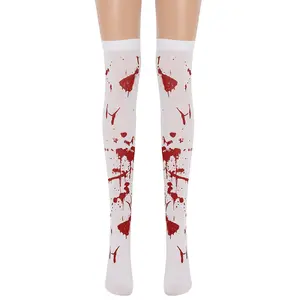 Pakaian karnaval kostum perawat Zombie kostum horor pakaian bermain peran vampir Halloween wanita kostum Suster bernoda darah