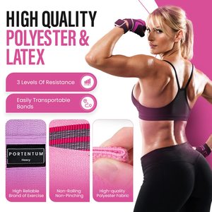 Accessori per Fitness Domestico Femminile, Fascia Elastica per Glutei Antiscivolo, Bande di Resistenza per Allenamento di Forza - Product Image 4