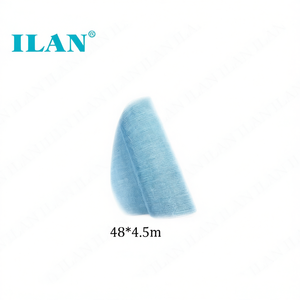 Tela di Lino Ilan 48x4,5m Blu per Artigianato e Imballaggio - Product Image 1