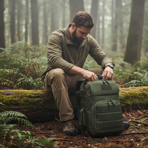 Sac à dos tactique Molle grande capacité, sac de randonnée imperméable pour 3 jours, sac d'assaut tactique - Product Image 1