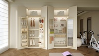 Miroir pleine longueur encastré anti-éclaboussures avec cadre métallique fin pour appartement, chambre, dressing moderne