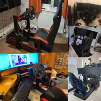 Cadre en aluminium Simracing Cockpit de base bon marché Conception simple pour un usage domestique