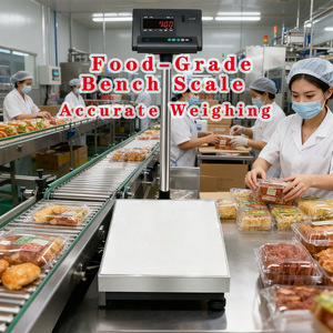 औद्योगिक डिजिटल वेट प्लेटफॉर्म बेंच ने 40*50 सेमी 150 किलोग्राम क्षमता 10 ग्राम सटीकता एलसीडी/नेतृत्व/टच स्क्रीन - Product Image 5