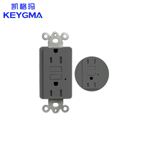 Keygma 125V 15a Witte Gfi-Tamper-Bestendige Stopcontact Met 2 Ac Stopcontacten En Ul943 Standaard Gfci-Aarding - Product Image 2