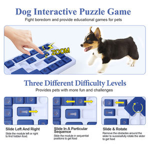 Gıcırtılı köpek oyuncaklar yavaş besleyici köpek bulmaca oyuncak yiyecekler Pet interaktif hareket oyuncaklar sıkıcı azaltılması - Product Image 5